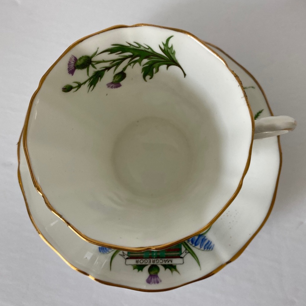 Vintage Aderly McGregor Tartan Pattern Teacup with Saucer - Picture 2 of 9